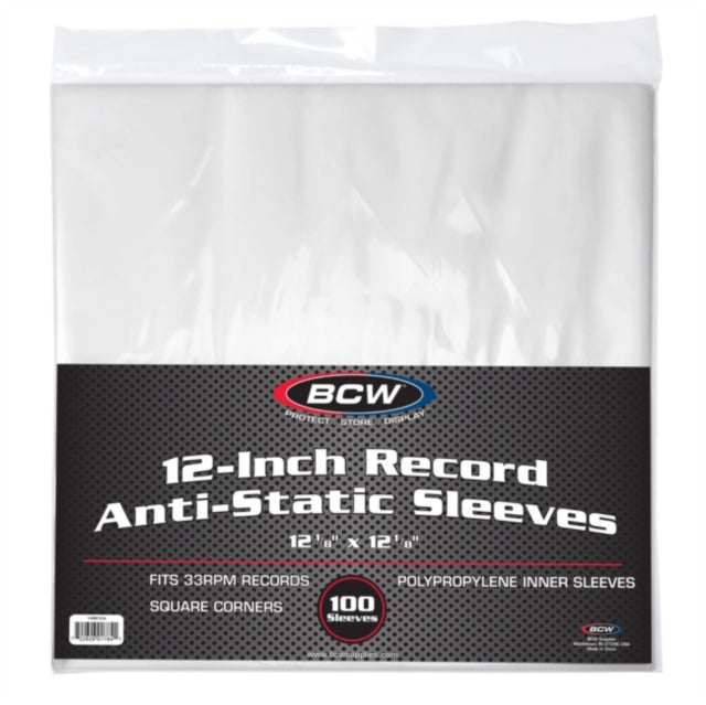12-Inch Record Inner Sleeve - Anti-static (100CT)
