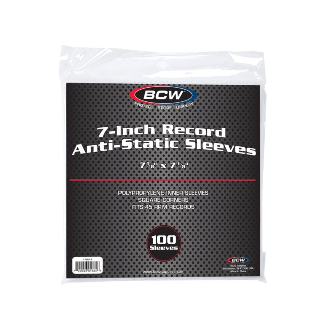 7-Inch Record Inner Sleeve - Anti-static (100CT)