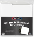 12-Inch Record Dividers WITH TAB -WHITE (25CT)