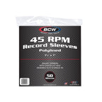 7" Vinyl Record Paper Sleeves White 45 RPM Sleeves- 2 MIL (100CT)