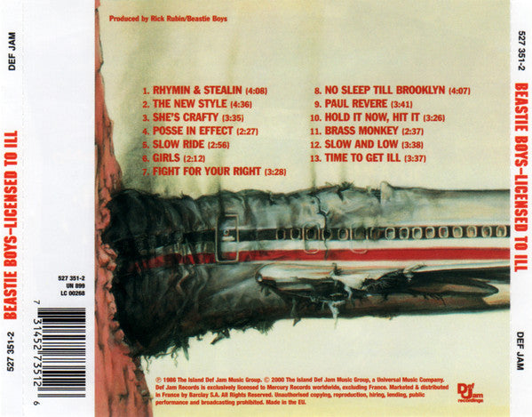 Beastie Boys : Licensed To Ill (Album,Reissue,Remastered,Repress)