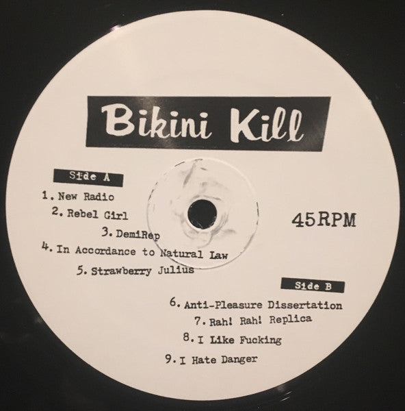 Bikini Kill : The Singles (12",45 RPM,Compilation,Reissue)