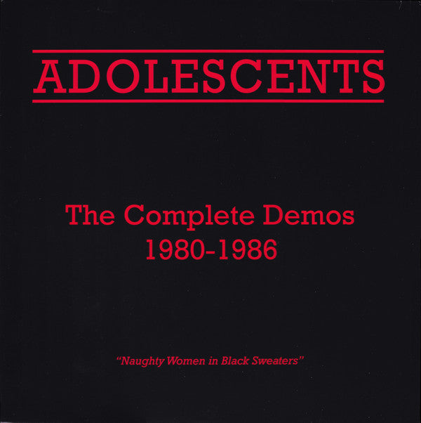 Adolescents : The Complete Demos 1980-1986 (LP,Compilation)