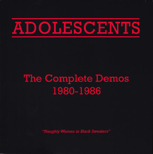 Adolescents : The Complete Demos 1980-1986 (LP,Compilation)