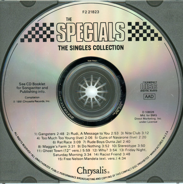 The Specials : The Singles Collection (Compilation,Club Edition,Reissue,Remastered)
