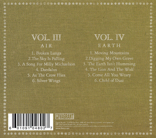 Thrice : The Alchemy Index Vols. III & IV: Air & Earth (Album)