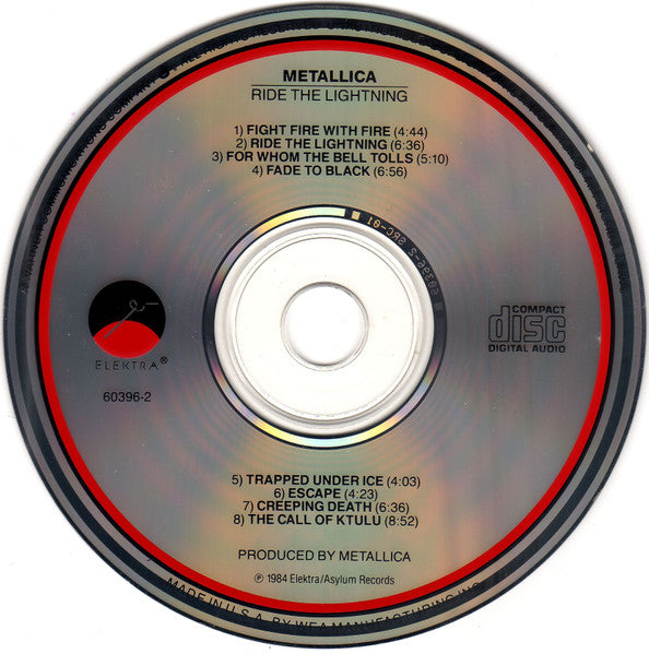 Metallica : Ride The Lightning (Album,Reissue)