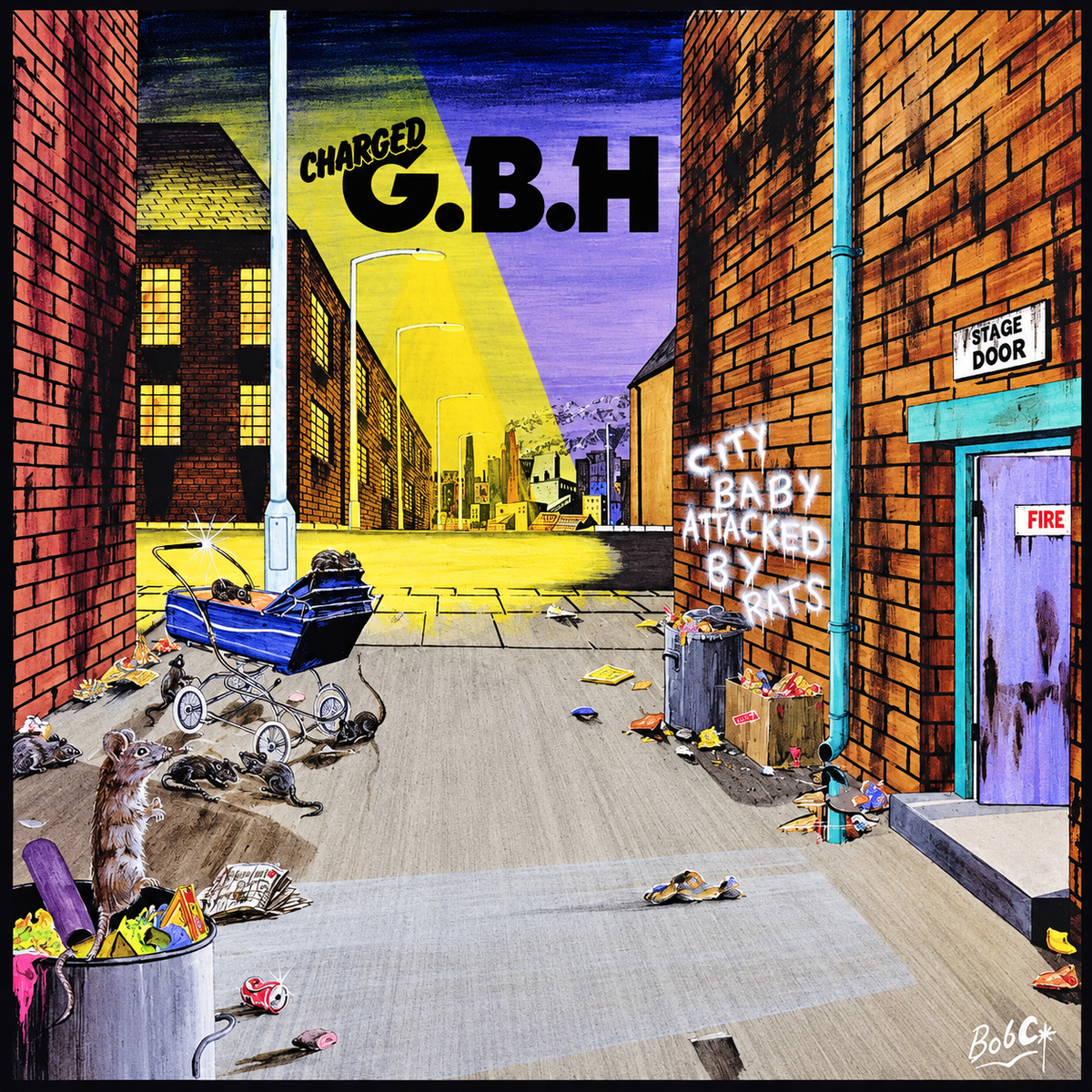 G.B.H. : City Baby Attacked By Rats (LP,Album,Reissue)