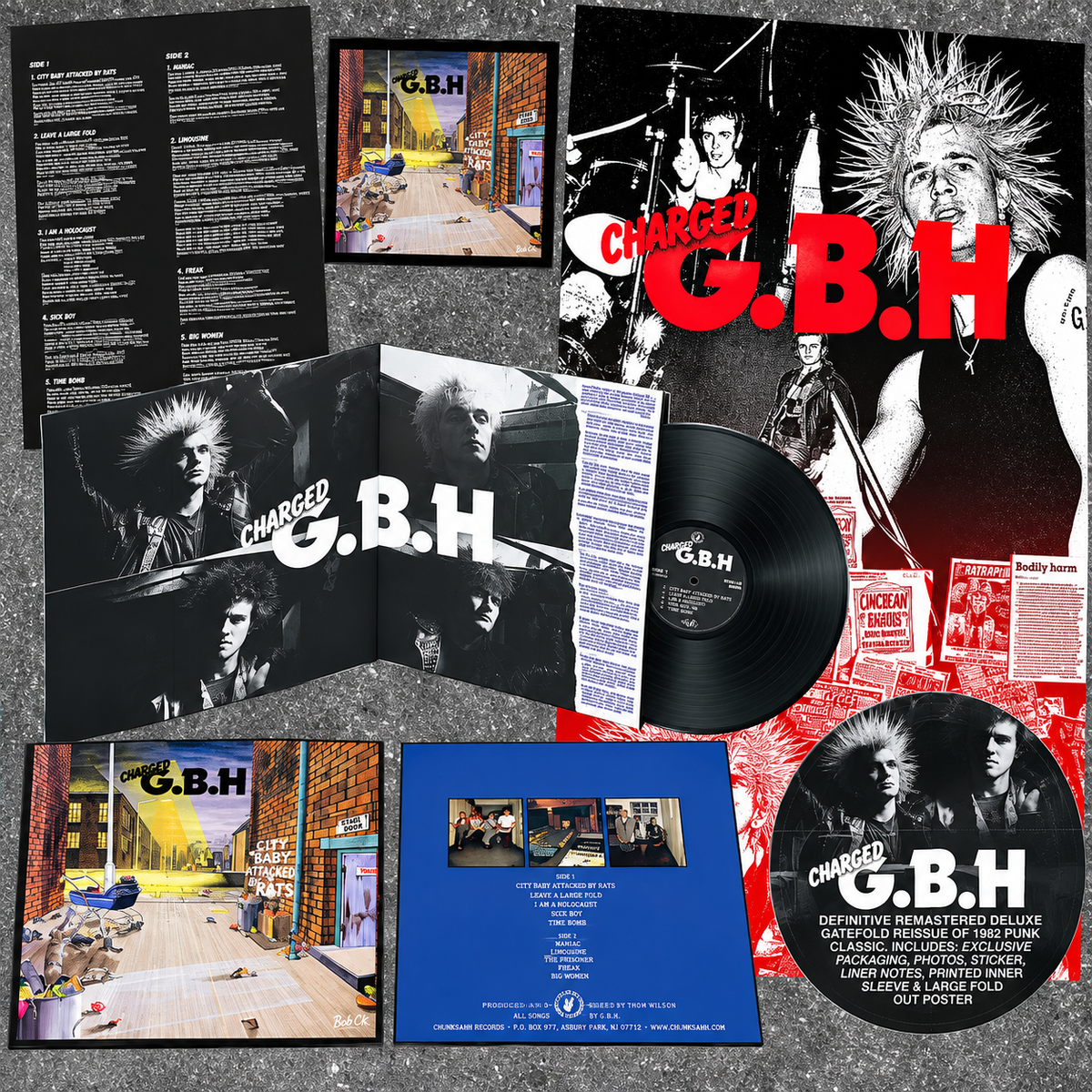 G.B.H. : City Baby Attacked By Rats (LP,Album,Reissue)