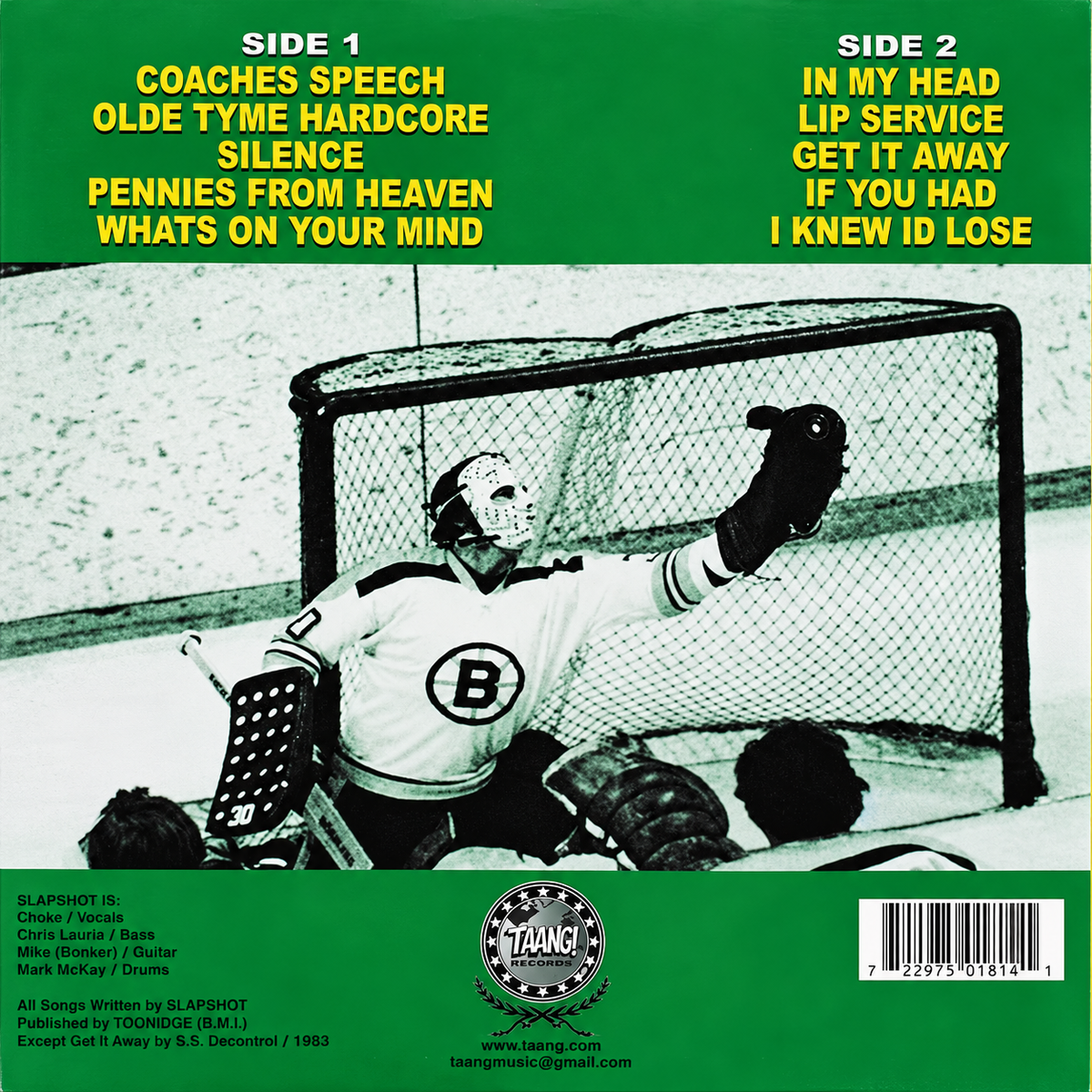 Slapshot : Olde Tyme Hardcore (12",EP,Limited Edition,Reissue)