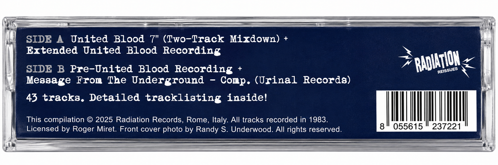 Agnostic Front : First Warning (The 'United Blood' Era Recordings, New York City, 1983) (Compilation,Reissue)