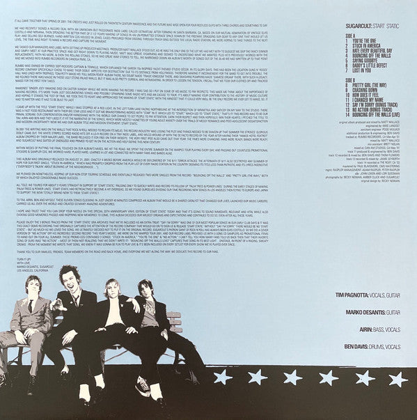 Sugarcult : Start Static (LP,Album,Deluxe Edition,Reissue)