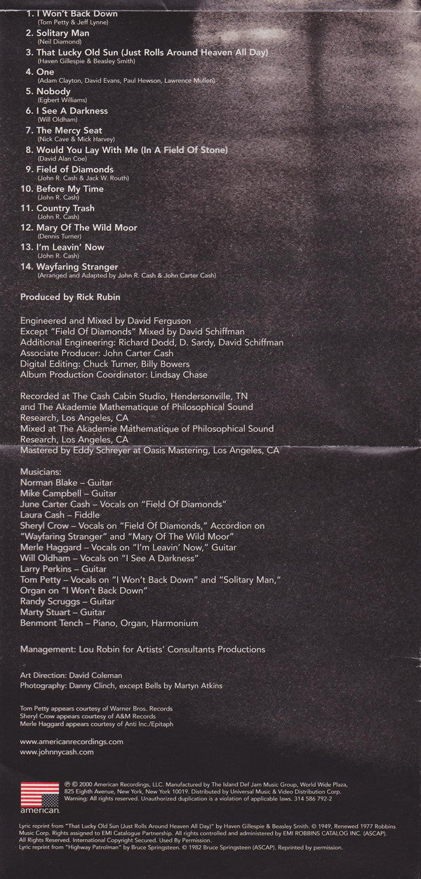 Johnny Cash : American III: Solitary Man (Album)