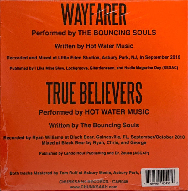 Bouncing Souls, The & Hot Water Music : Chunksaah Records Split 7" (7",Single,Limited Edition)