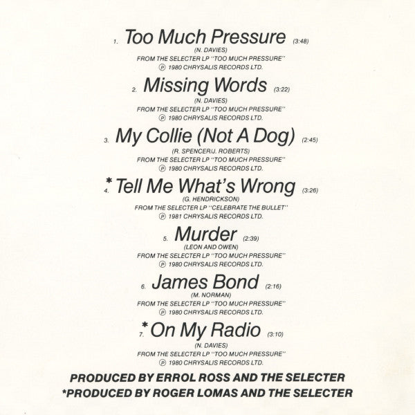 The Selecter : Selected Selecter Selections (Compilation)