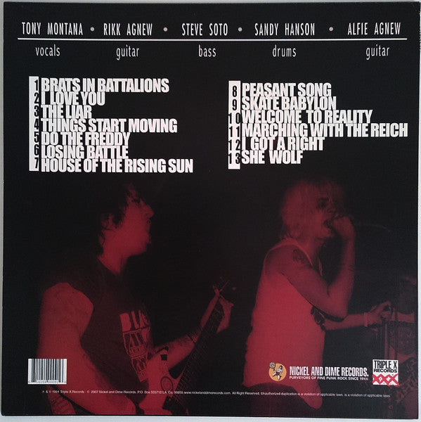 Adolescents : Brats In Battalions (LP,Album,Reissue)