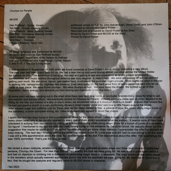 MU330 : Chumps On Parade (LP,Album,Reissue)