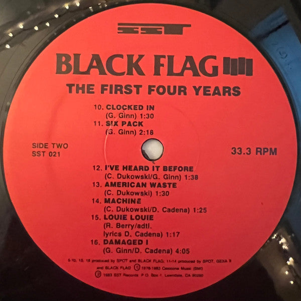 Black Flag : The First Four Years (LP,Compilation,Repress)