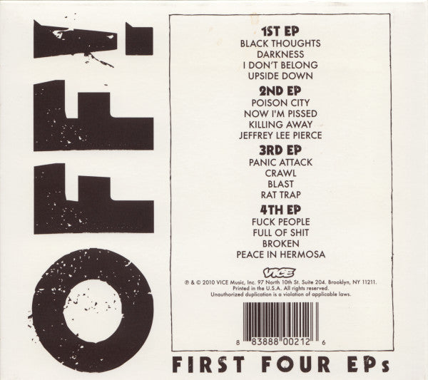 OFF! : First Four EPs (Album)