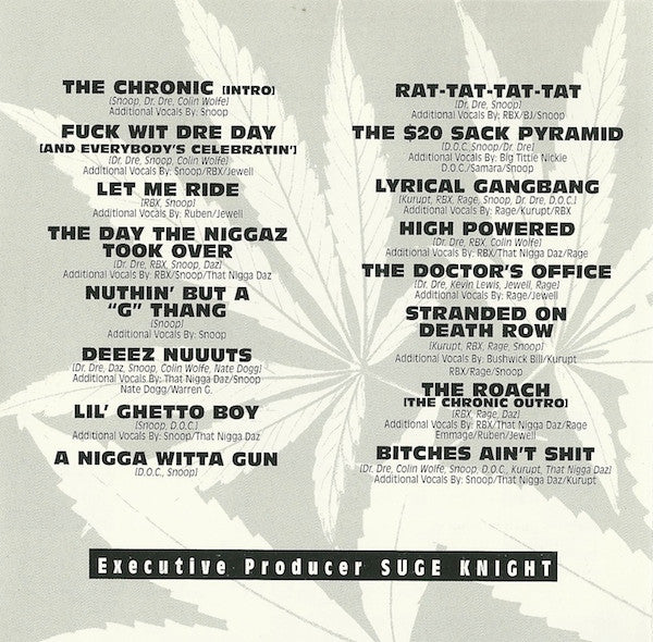 Dr. Dre : The Chronic (Album,Enhanced,Reissue,Remastered)