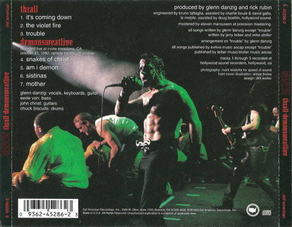 Danzig : Thrall-Demonsweatlive ()