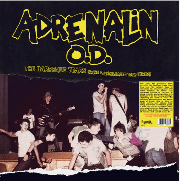 Adrenalin O.D. : The Barbeque Years (Rare & Unreleased 1982 Demos) (LP,Album,Limited Edition,Remastered)