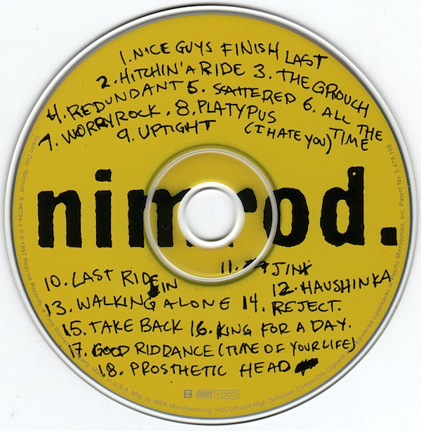 Green Day : Nimrod. (HDCD,Album)