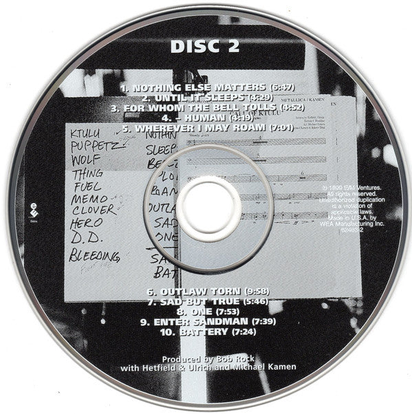 Metallica With Michael Kamen Conducting San Francisco Symphony : S&M (Album)