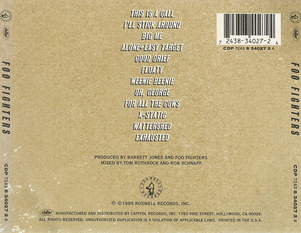 Foo Fighters : Foo Fighters (Album)