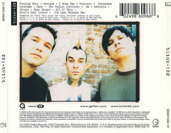 Blink-182 : Blink-182 (Album,Enhanced)