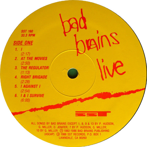 Bad Brains : Live (LP,Album)