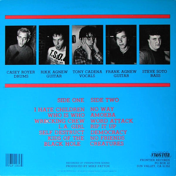 Adolescents : Adolescents (LP,Album,Reissue)