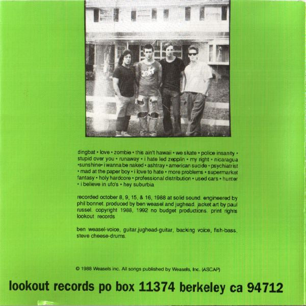 Screeching Weasel : Boogadaboogadaboogada! (Album,Reissue)