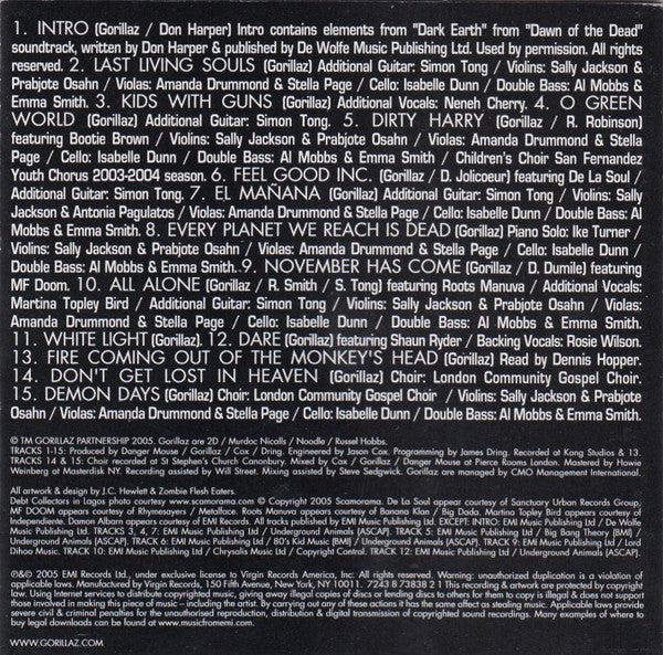 Gorillaz : Demon Days (Album,Stereo)