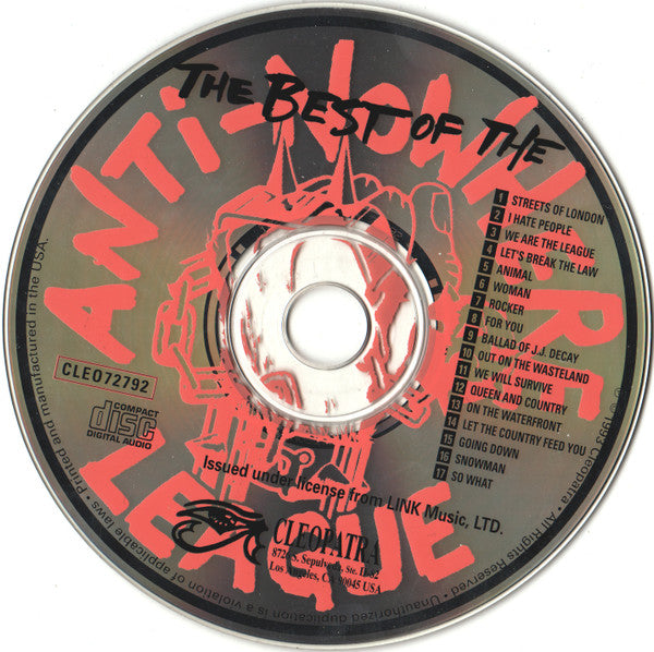 Anti-Nowhere League : The Best Of Anti-Nowhere League (Compilation,Reissue)