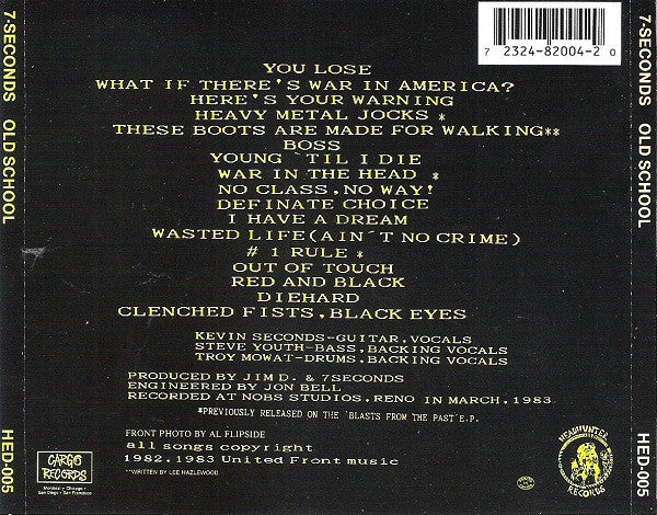 7 Seconds : Old School (Album)
