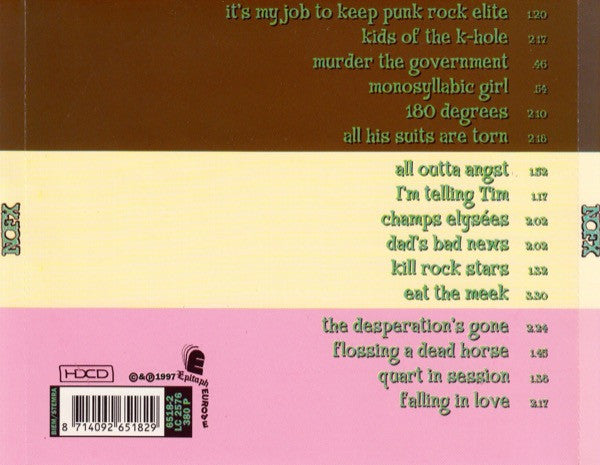 NOFX : So Long And Thanks For All The Shoes (HDCD,Album)