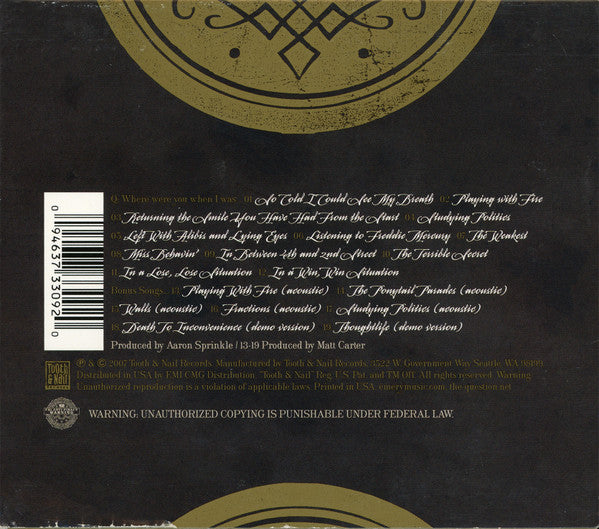 Emery : The Question (Deluxe Edition) (Album,Deluxe Edition,Stereo)