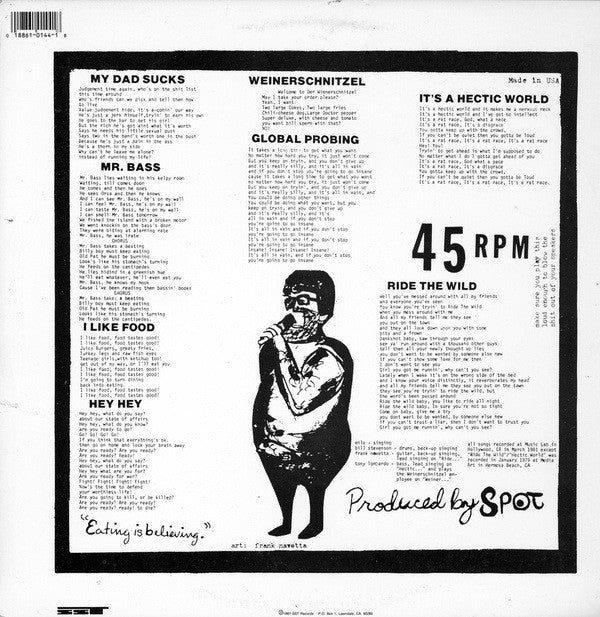 Descendents : Bonus Fat (12",45 RPM,Compilation,Reissue,Repress)