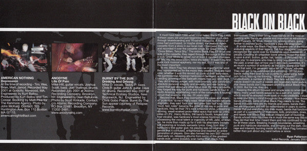 Various : Black On Black (A Tribute To Black Flag) (Compilation)
