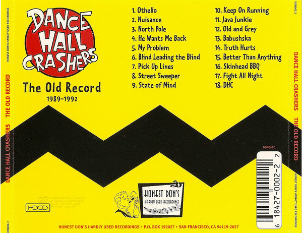 Dance Hall Crashers : The Old Record (1989-1992) (Compilation,Reissue)
