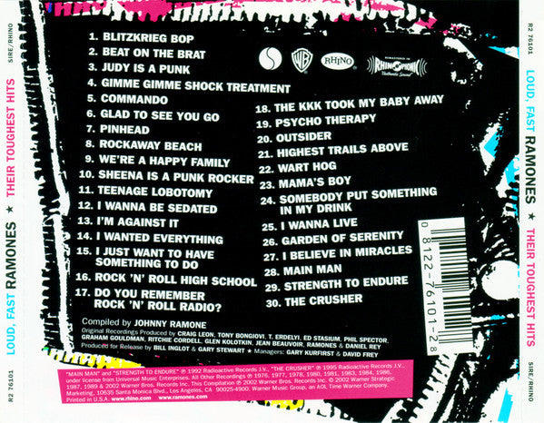 Ramones : Loud, Fast Ramones: Their Toughest Hits (Compilation,Remastered)