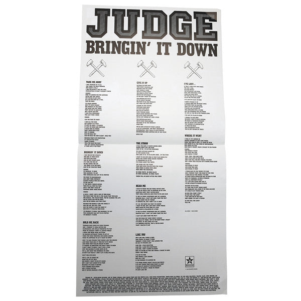Judge : Bringin' It Down (LP,Album,Reissue,Repress)