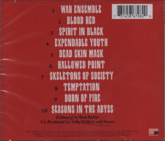 Slayer : Seasons In The Abyss (Album,Reissue,Remastered)