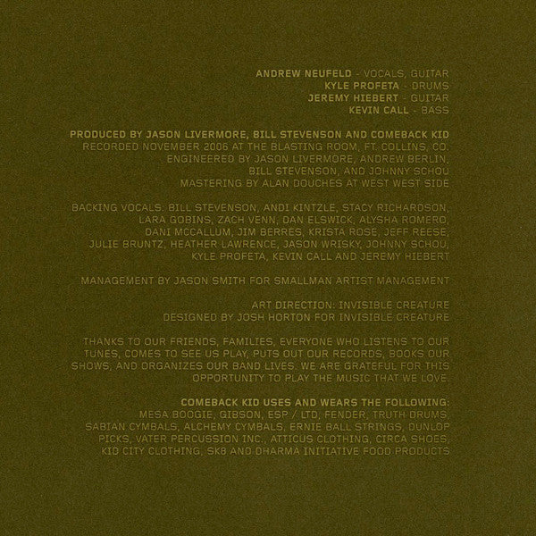 Comeback Kid : Broadcasting... (Album)