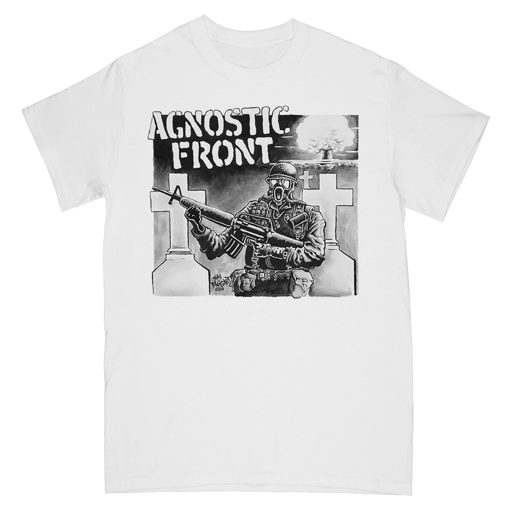 Agnostic Front-Gas Mask (White)