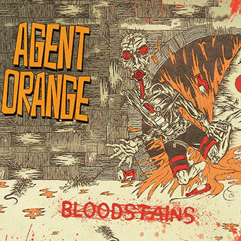 Agent Orange- Bloodstains, Red with Black Splatter, (LP) Used