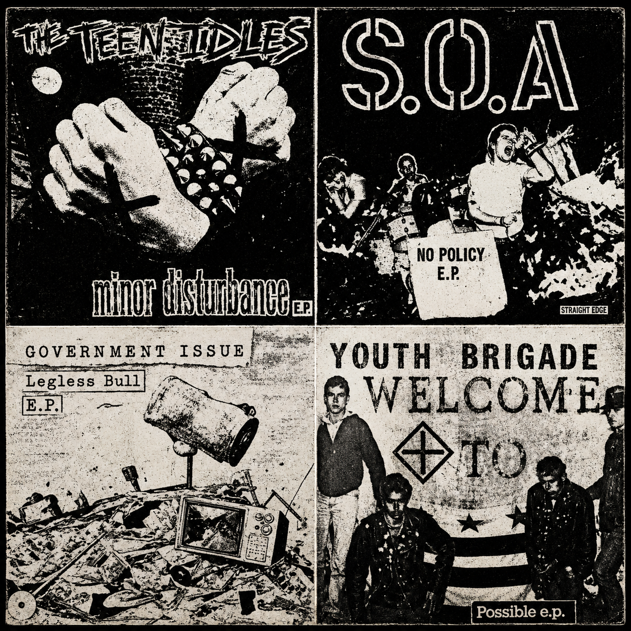 Dischord Records-Various Artists – Four Old Seven Inches On A Twelve Inch (LP)