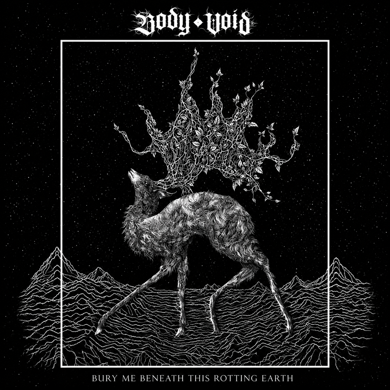 Body Void- Bury Me Beneath This Rotting Earth (LP), Light Blue W/Pink & White Splatter