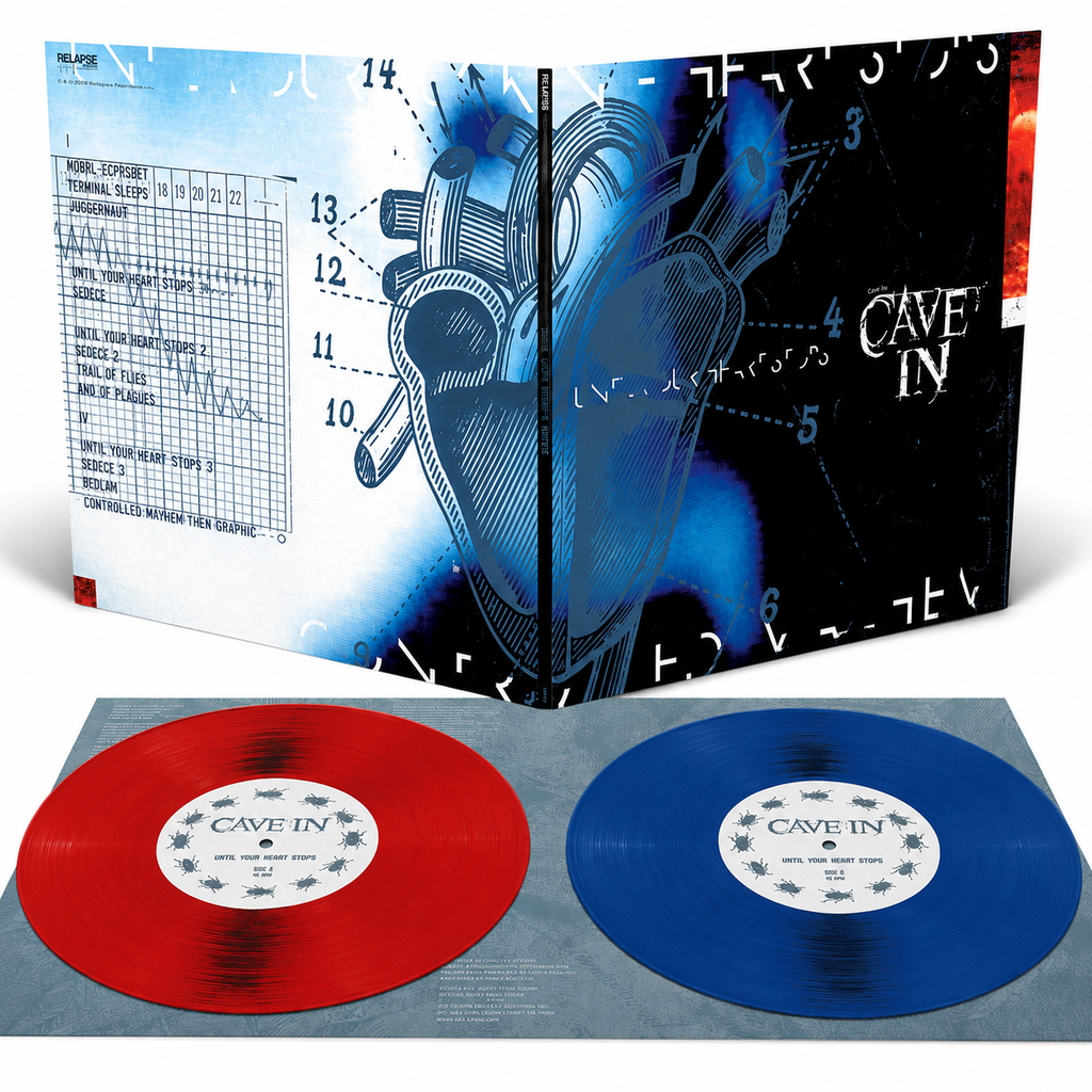 Cave In – Until Your Heart Stops, Blood Red & Sea Blue Vinyl, (2LP)